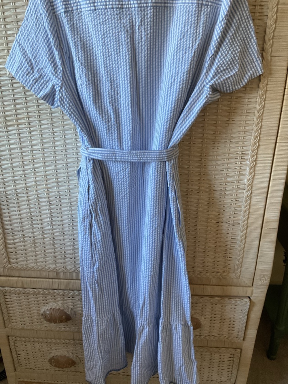 Issac Mizrahi EUC Seersucker Dress - Picture 6 of 8